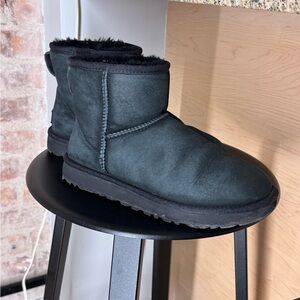 UGG Black Suede Ankle Boots